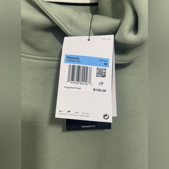 Nike Women's Sportswear Tech Fleece Oversized Hoodie FV6322-370 Size M - NWT - Picture 8 of 9